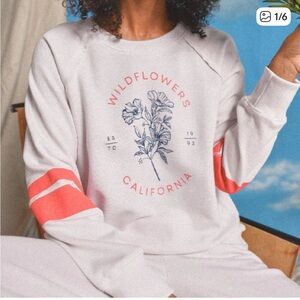 Anthropologie Sundry Wildflowers Raglan Sweatshirt